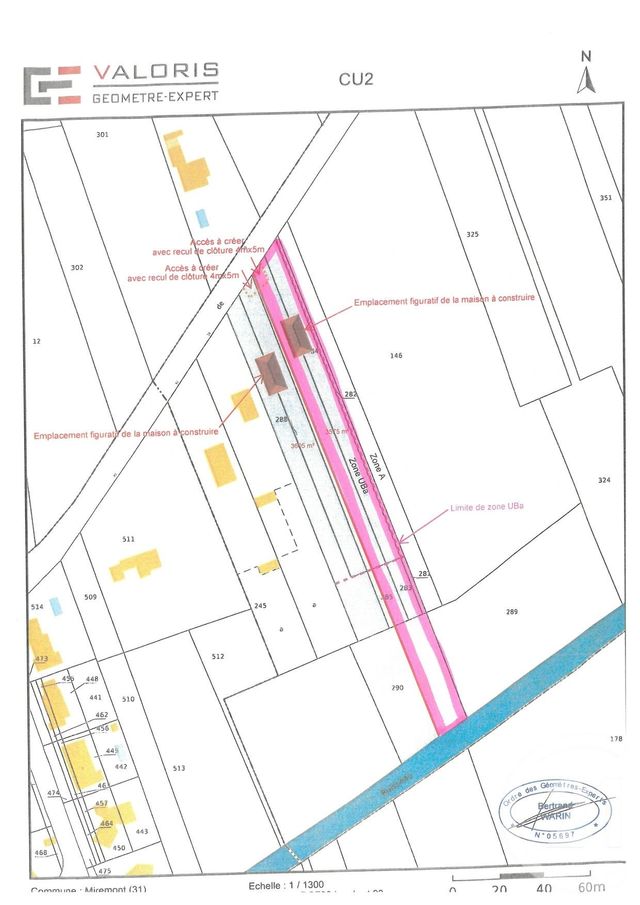terrain à vendre - 3575.0 m2 - MIREMONT - 31 - MIDI-PYRENEES - Century 21 Act Immobilier